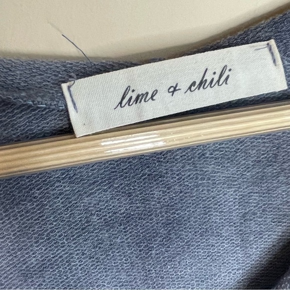 𝅺lime and chili gray tie dye pullover hooded sweatshirt - Picture 3 of 5